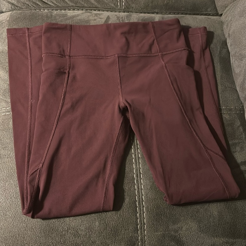 Athleta girl maroon pants size xl 14